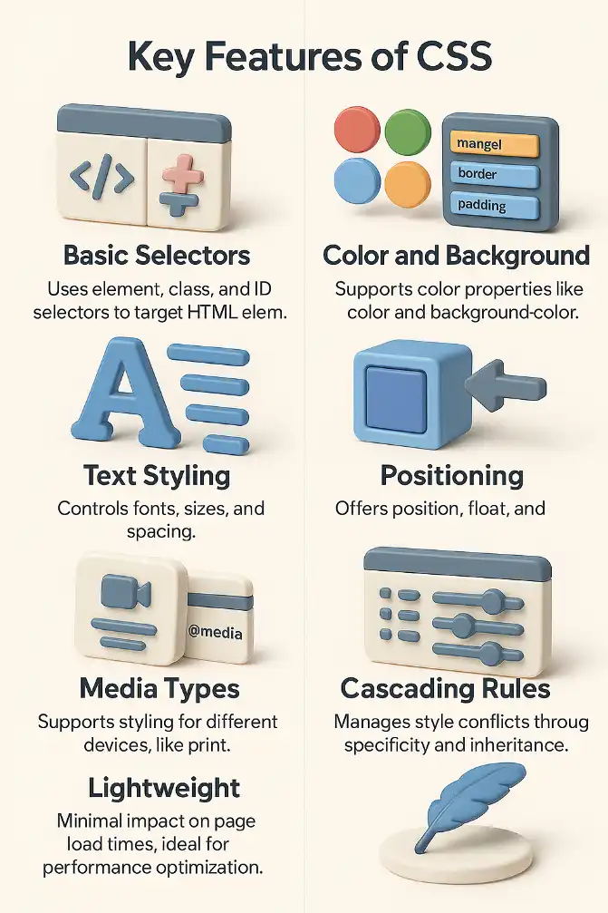Key Features of CSS - CSS Illustration