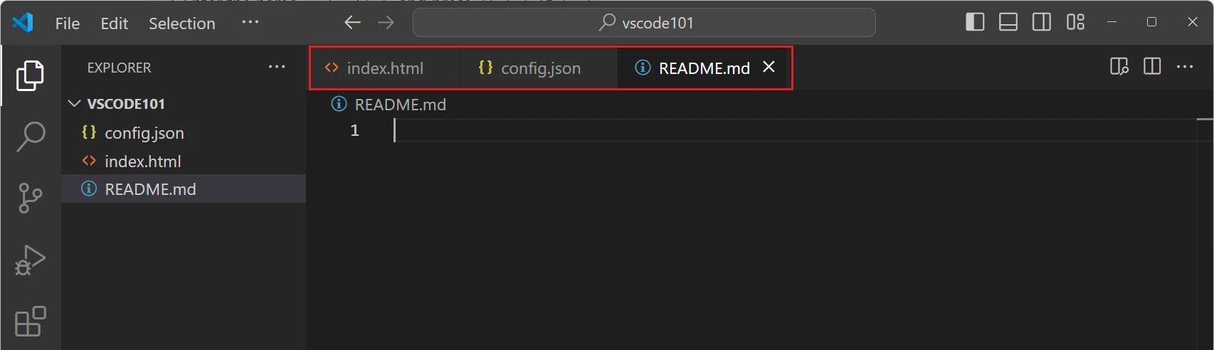 Bullet point 7 in Explore the User Interface | View and Edit Files with the Editor - VS Code