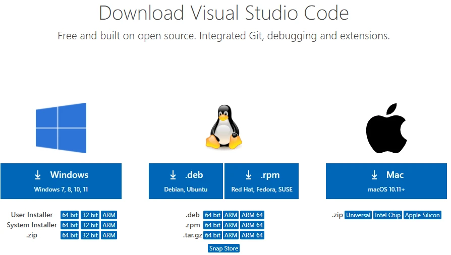 Bullet point 1 in Steps to Install Visual Studio Code on Windows : - VS Code