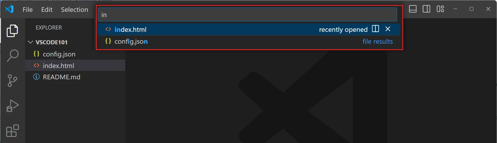Bullet point 6 in Explore the User Interface | Access Commands with the Command Palette - VS Code