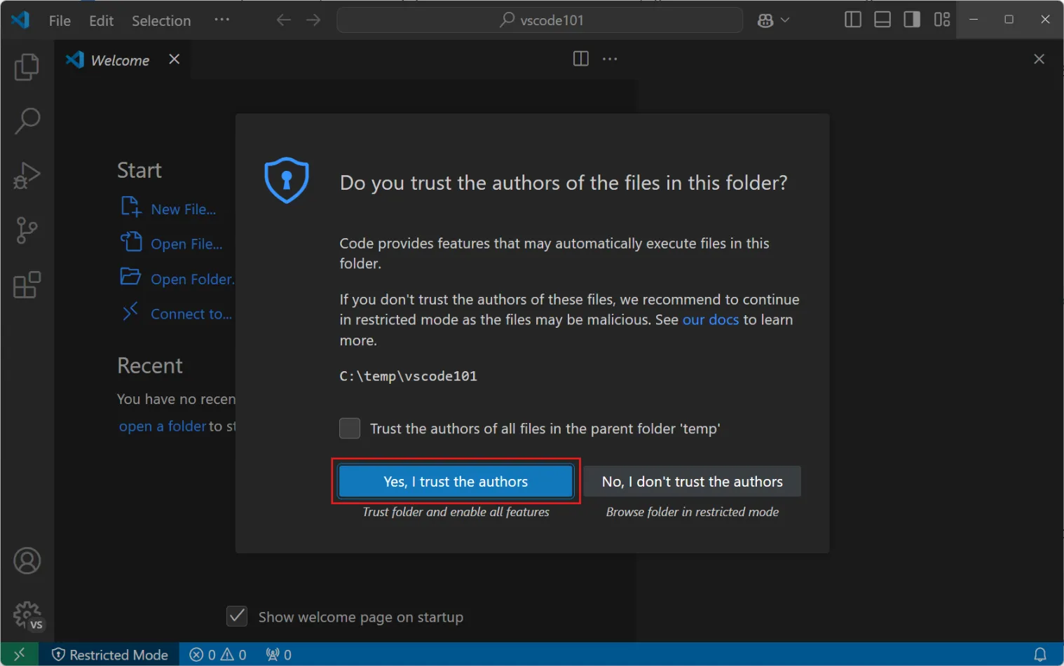 Bullet point 8 in Get Started with Visual Studio Code - VS Code