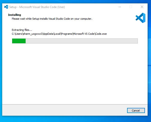 Bullet point 8 in Steps to Install Visual Studio Code on Windows : - VS Code