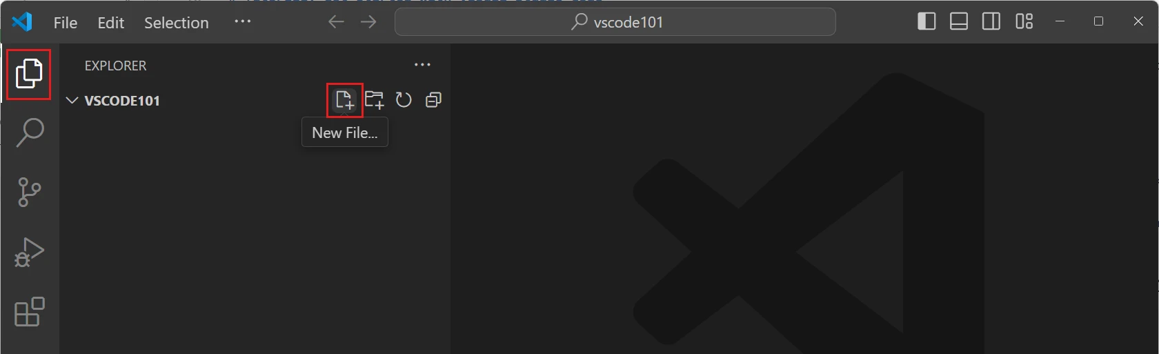 Bullet point 1 in Explore the User Interface | View and Edit Files with the Editor - VS Code