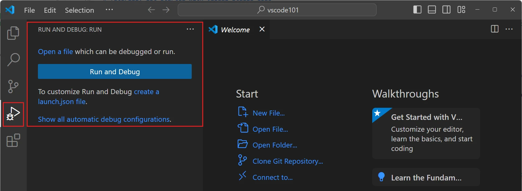 Bullet point 5 in Explore the User Interface | Switch Between Views with the Activity Bar - VS Code
